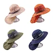 Children's solid color shawl fisherman hat